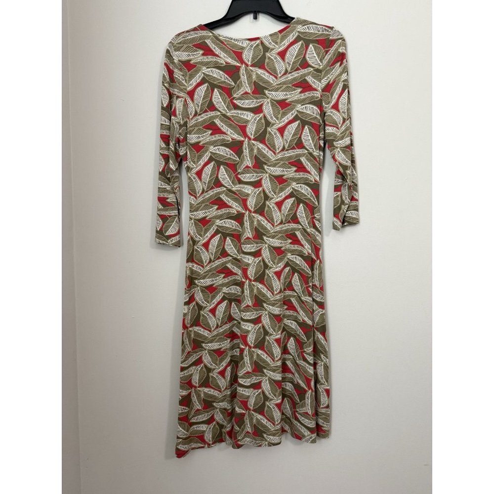 Boden Women's Jersey Knit Twist Front Leaf Design Size 12R Casual, Career, Event - Picture 7 of 11